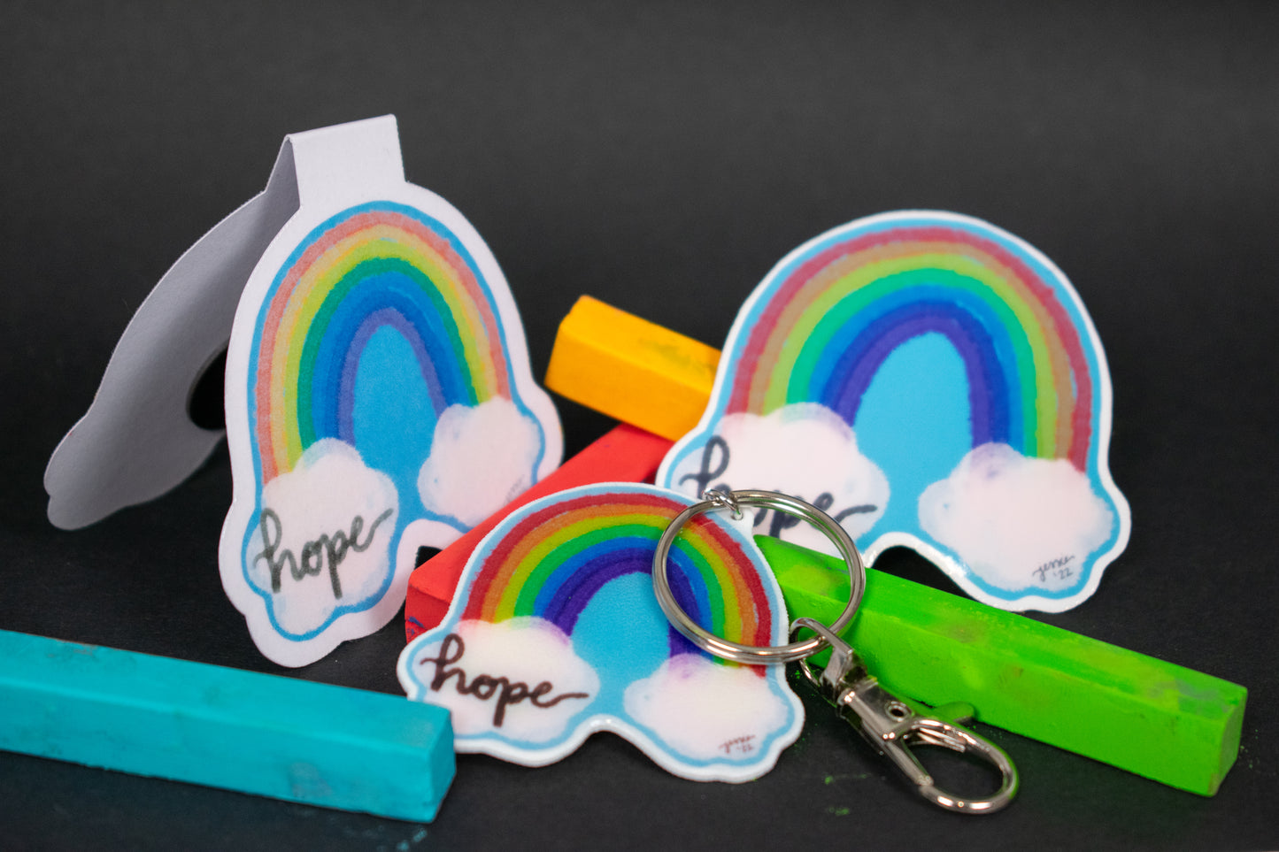 Hope Rainbow Magnetic Bookmark