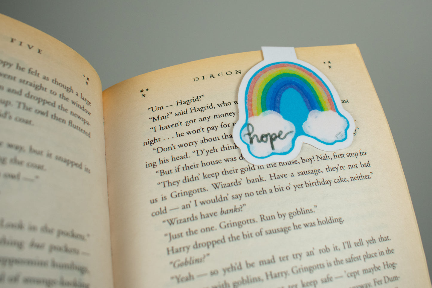 Hope Rainbow Magnetic Bookmark