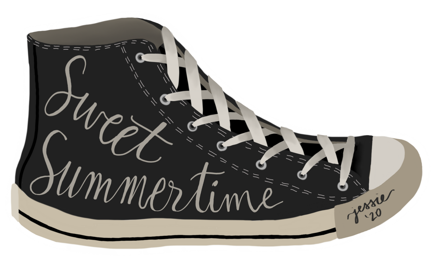 Sweet Summertime Converse Sticker