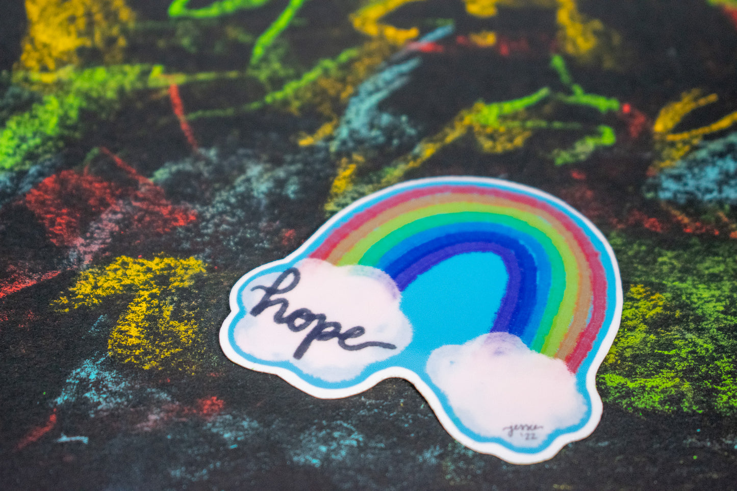 Hope Rainbow Sticker