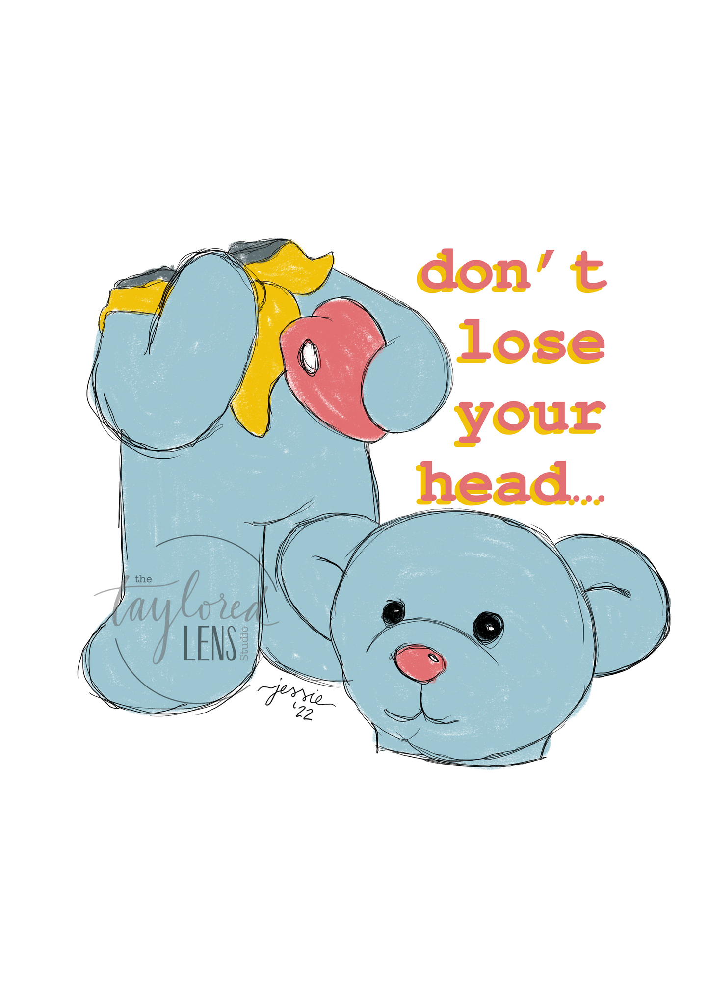 don't lose your head Sticker