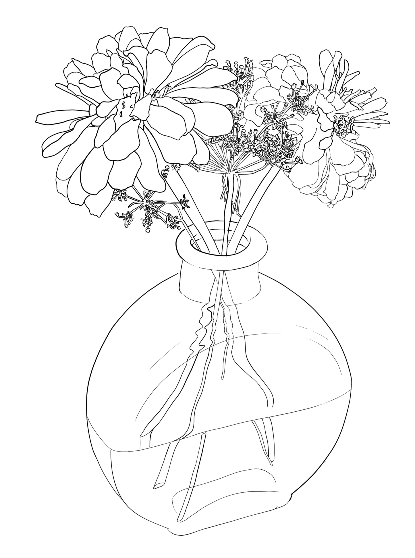 Flower Doodle Sticker