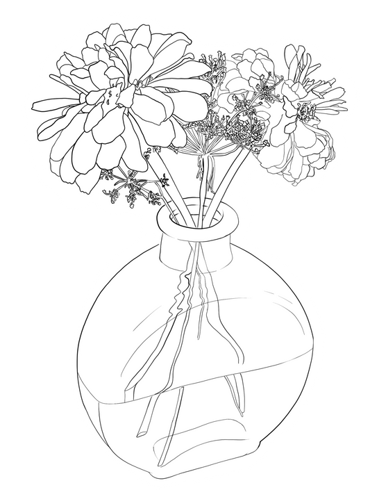 Flower Doodle Sticker