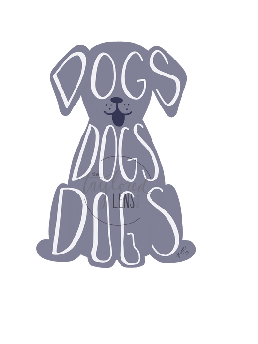 DOGS DOGS DOGS Sticker