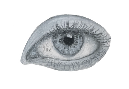 Charcoal Eye Drawing Sticker