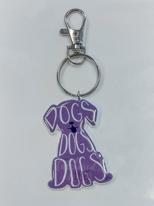 DOGS DOGS DOGS Keychain