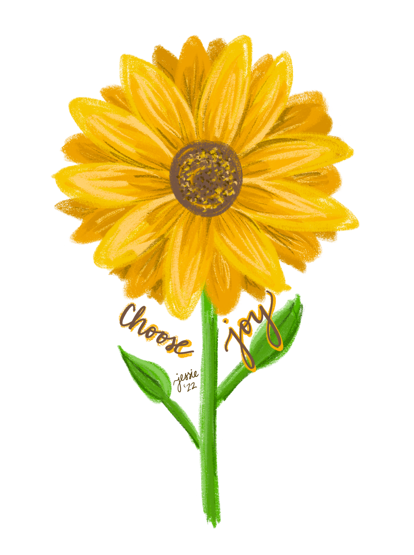 Choose Joy—Sunflower Sticker