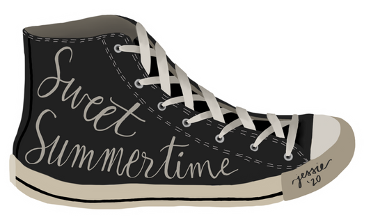 Sweet Summertime Converse Sticker