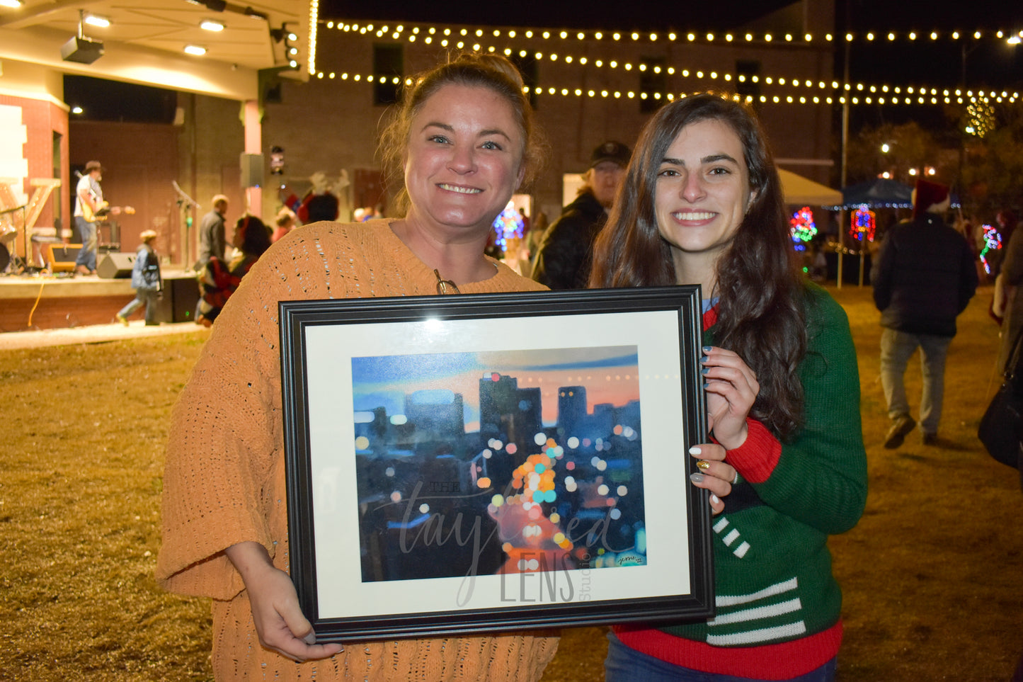 Cityscape at Night Print 11x14